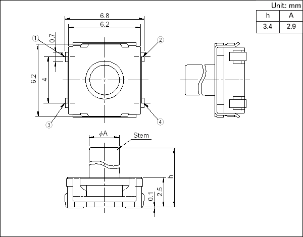 alps轻触开关SKRAALE010